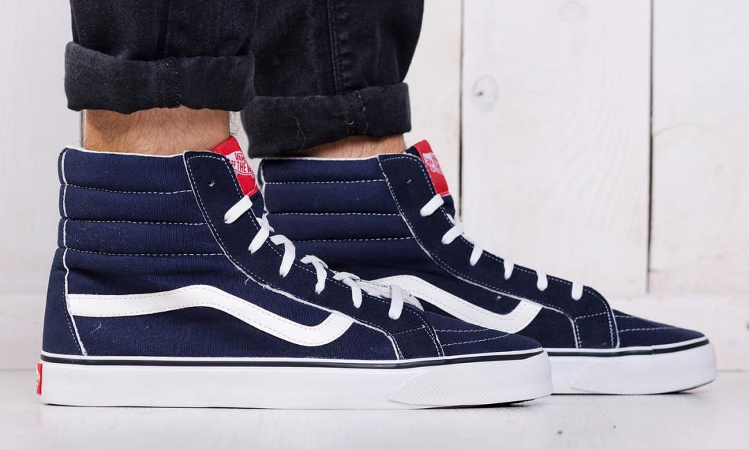 Vans Old Skool High Blue White 2