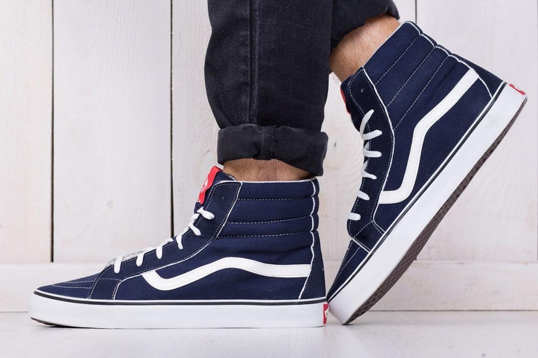 Vans Old Skool High Blue White 2