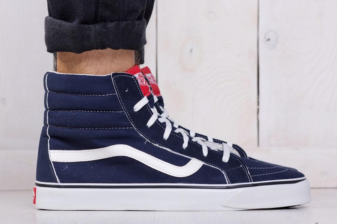 Vans Old Skool High Blue White 2