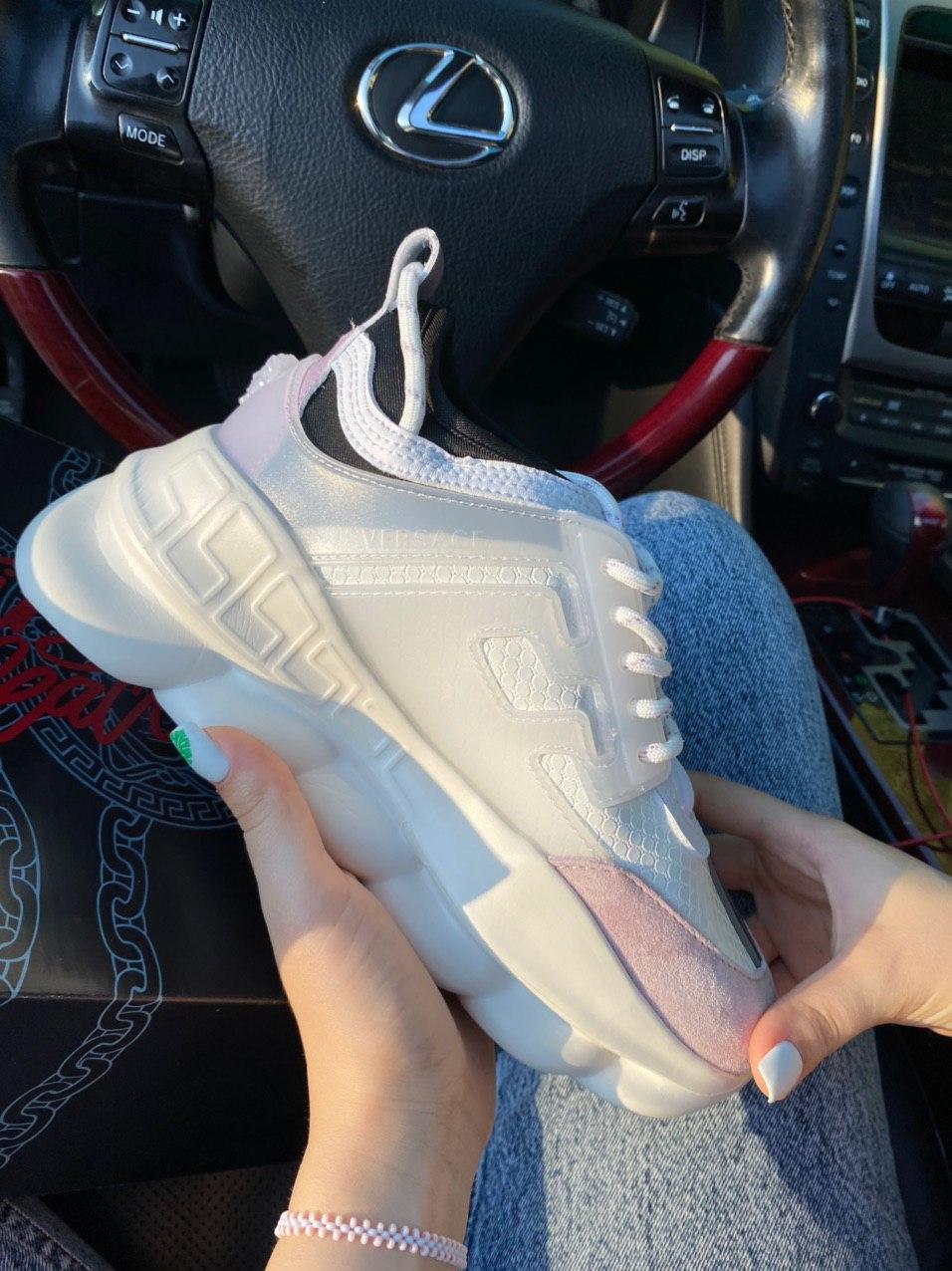 Versace Chain Reaction White Pink Black