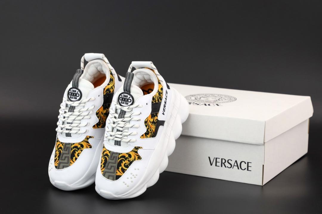 Versace Chain Reaction White Leopard