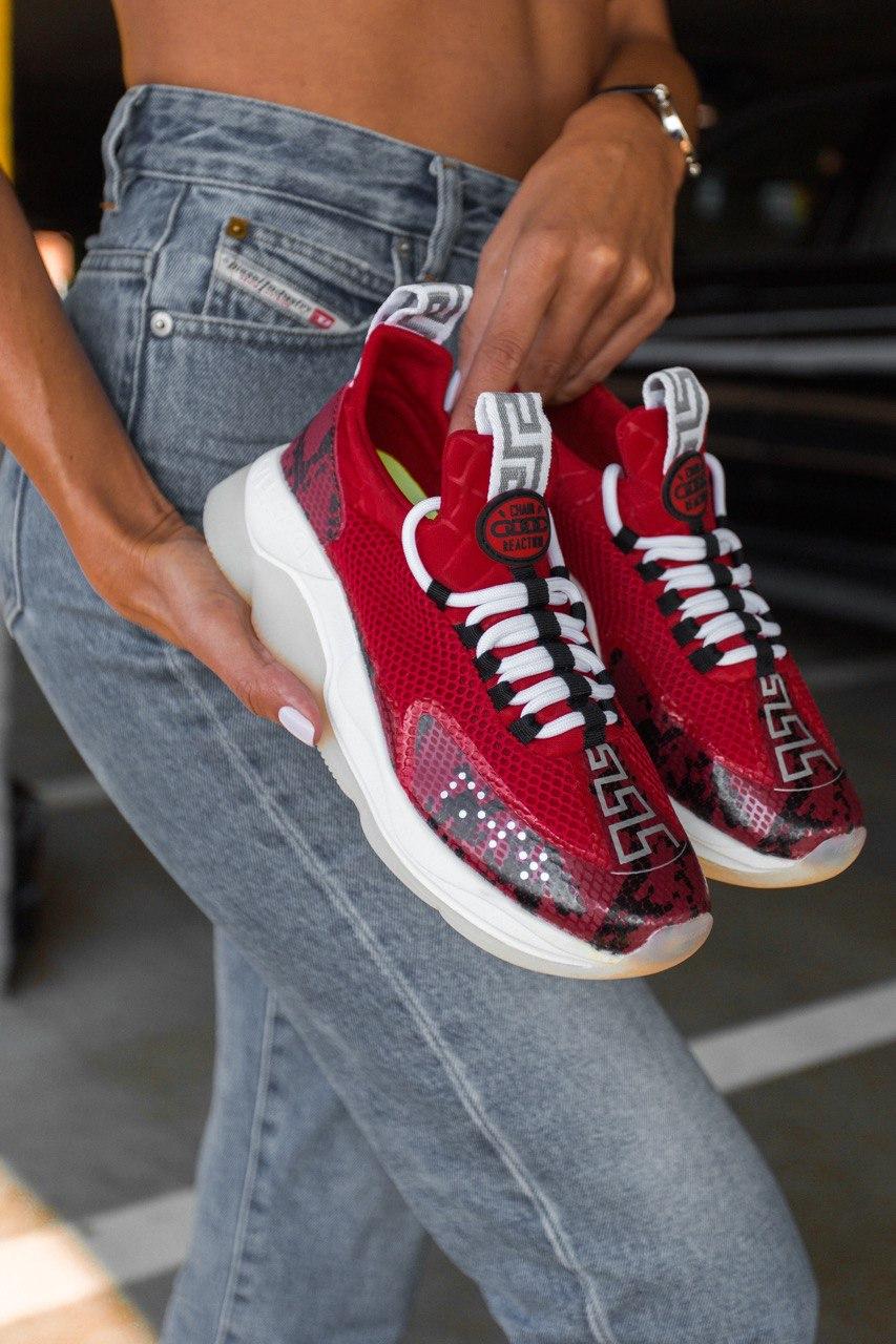 Versace Cross Chainer Red White