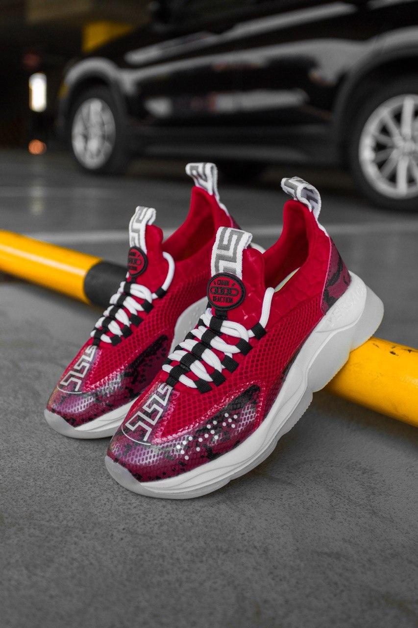 Versace Cross Chainer Red White