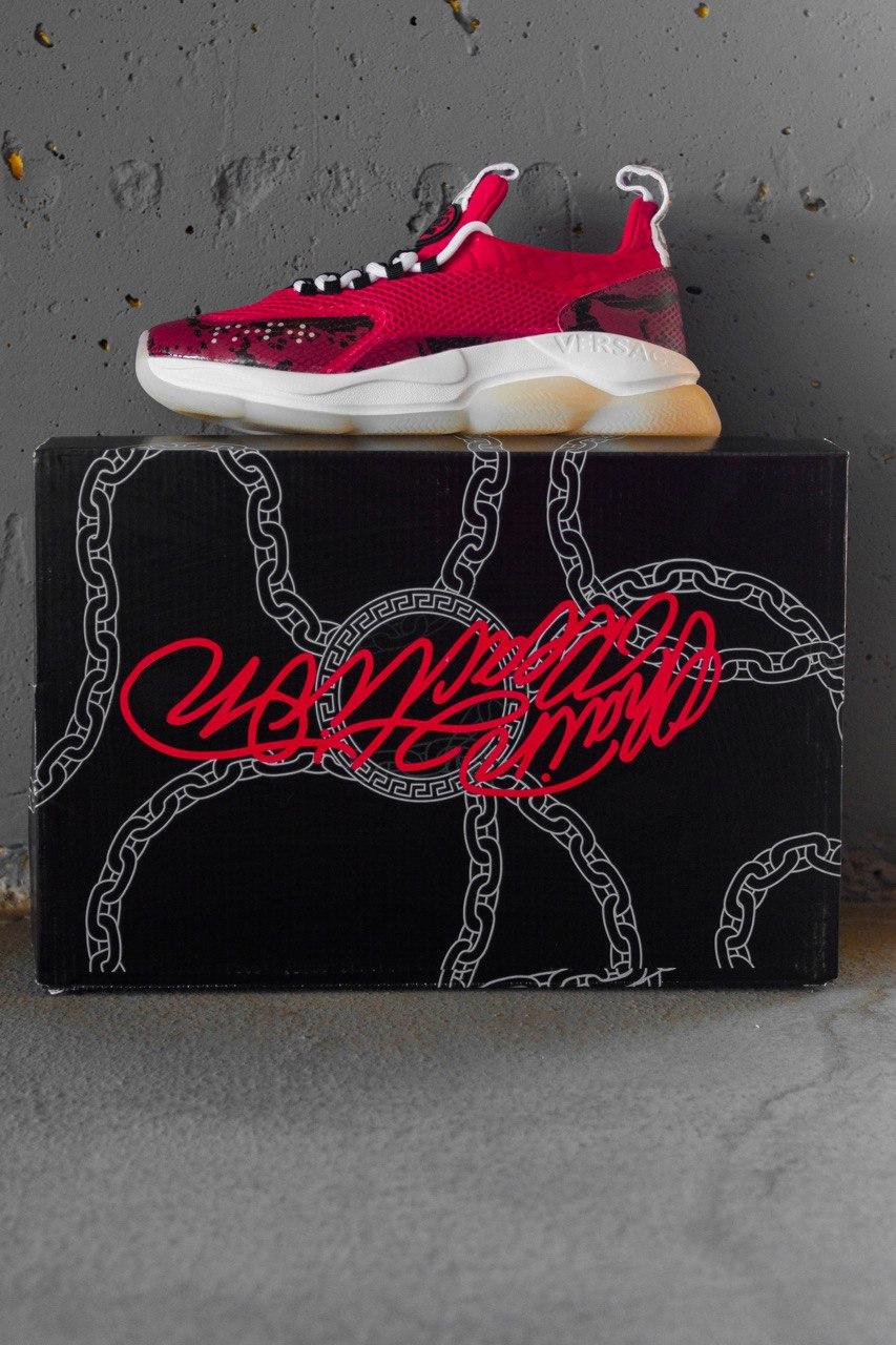 Versace Cross Chainer Red White