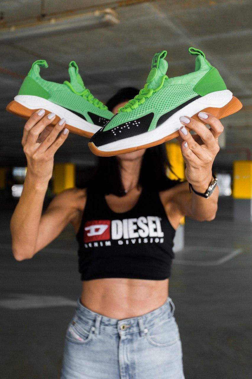 Versace Cross Chainer Green Neon
