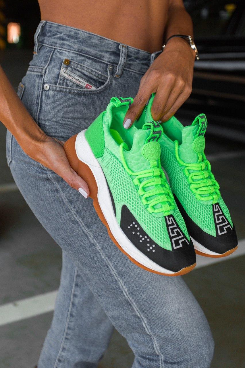 Versace Cross Chainer Green Neon