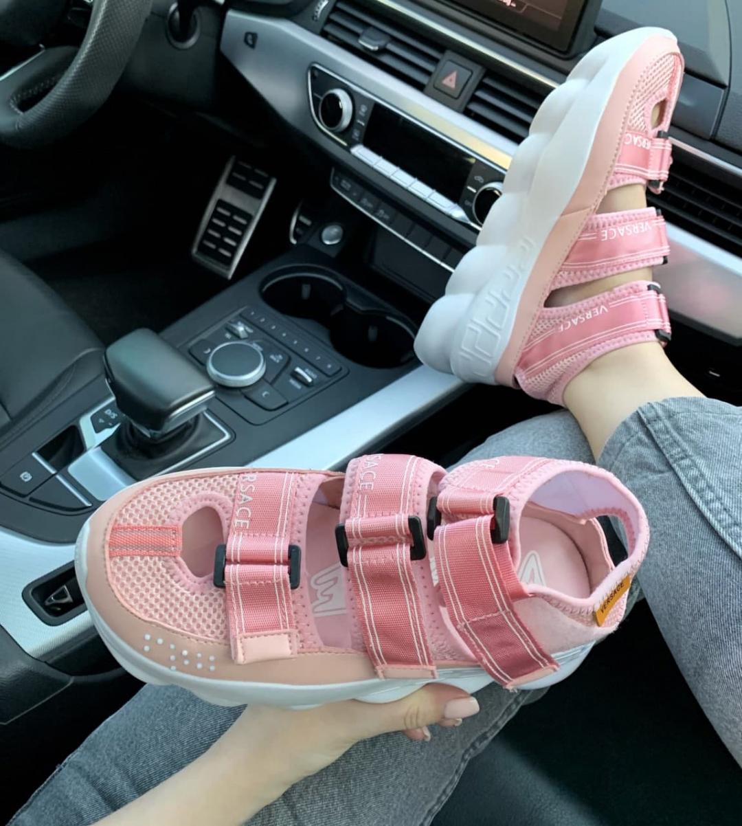 Versace Chain React Pink White
