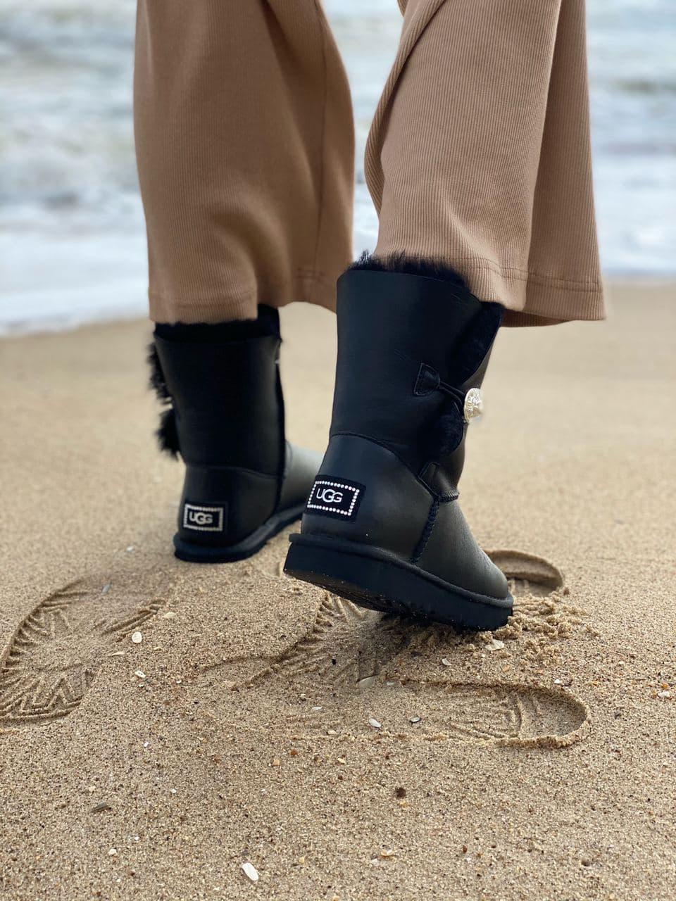 UGG Black Leather 1