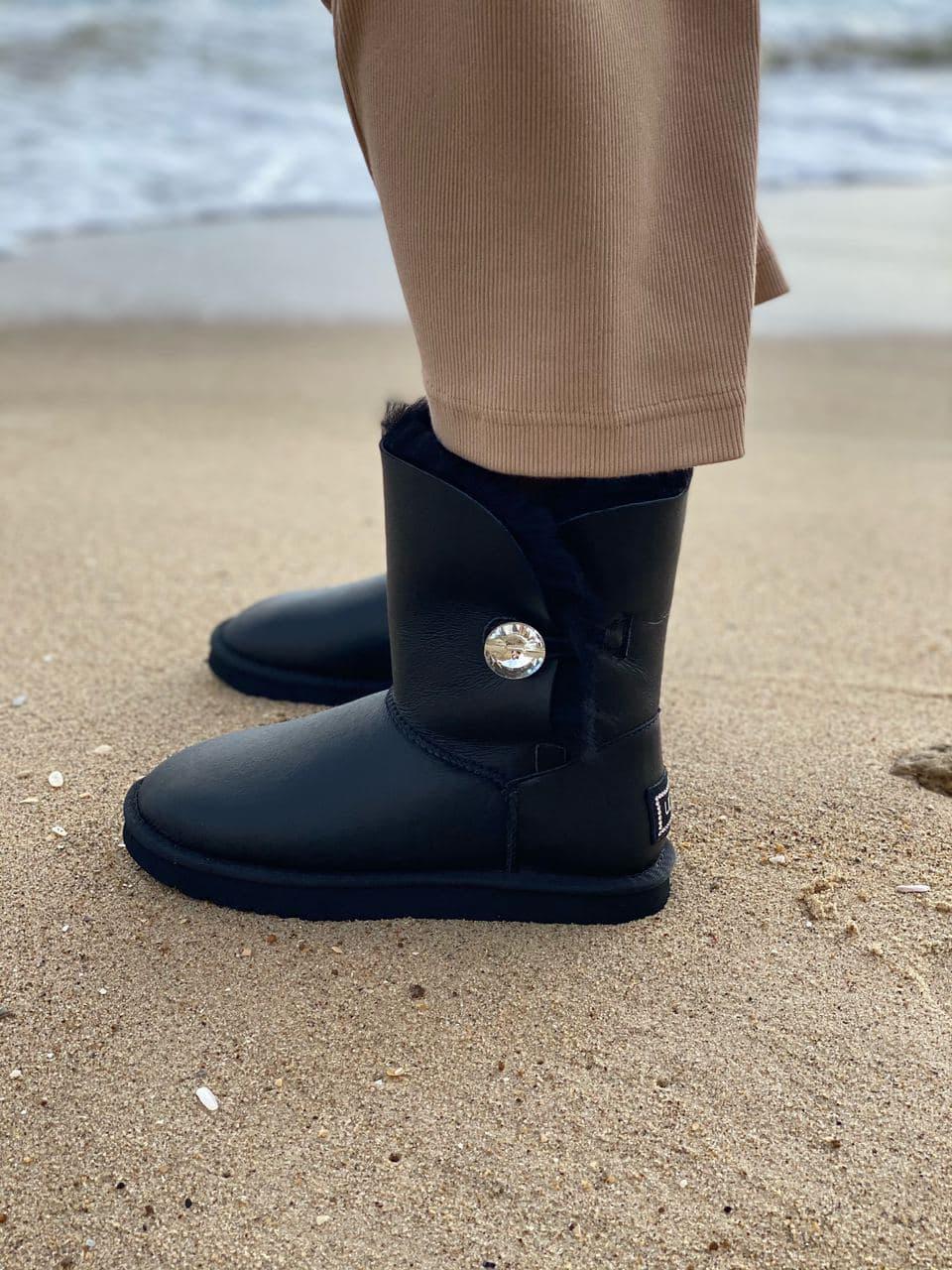 UGG Black Leather 1