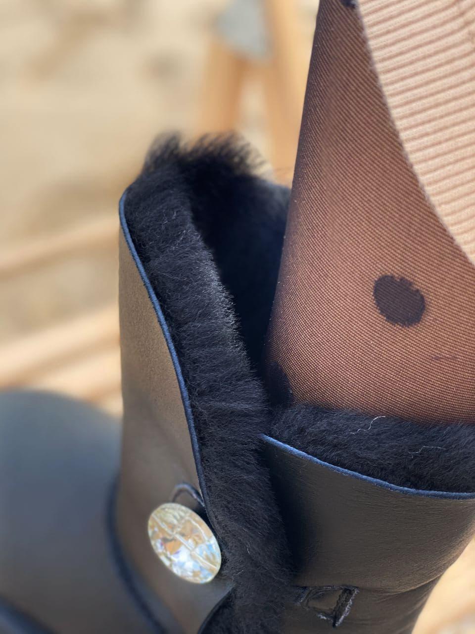 UGG Black Leather 1