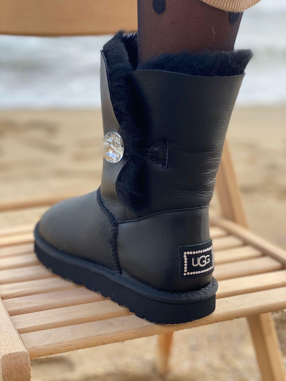 UGG Black Leather 1