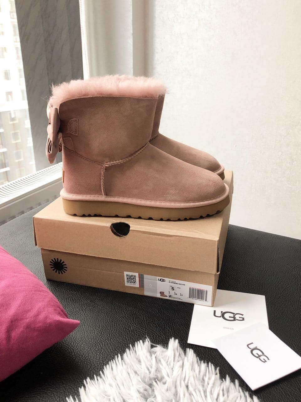 UGG Bailey Bow Pink 2
