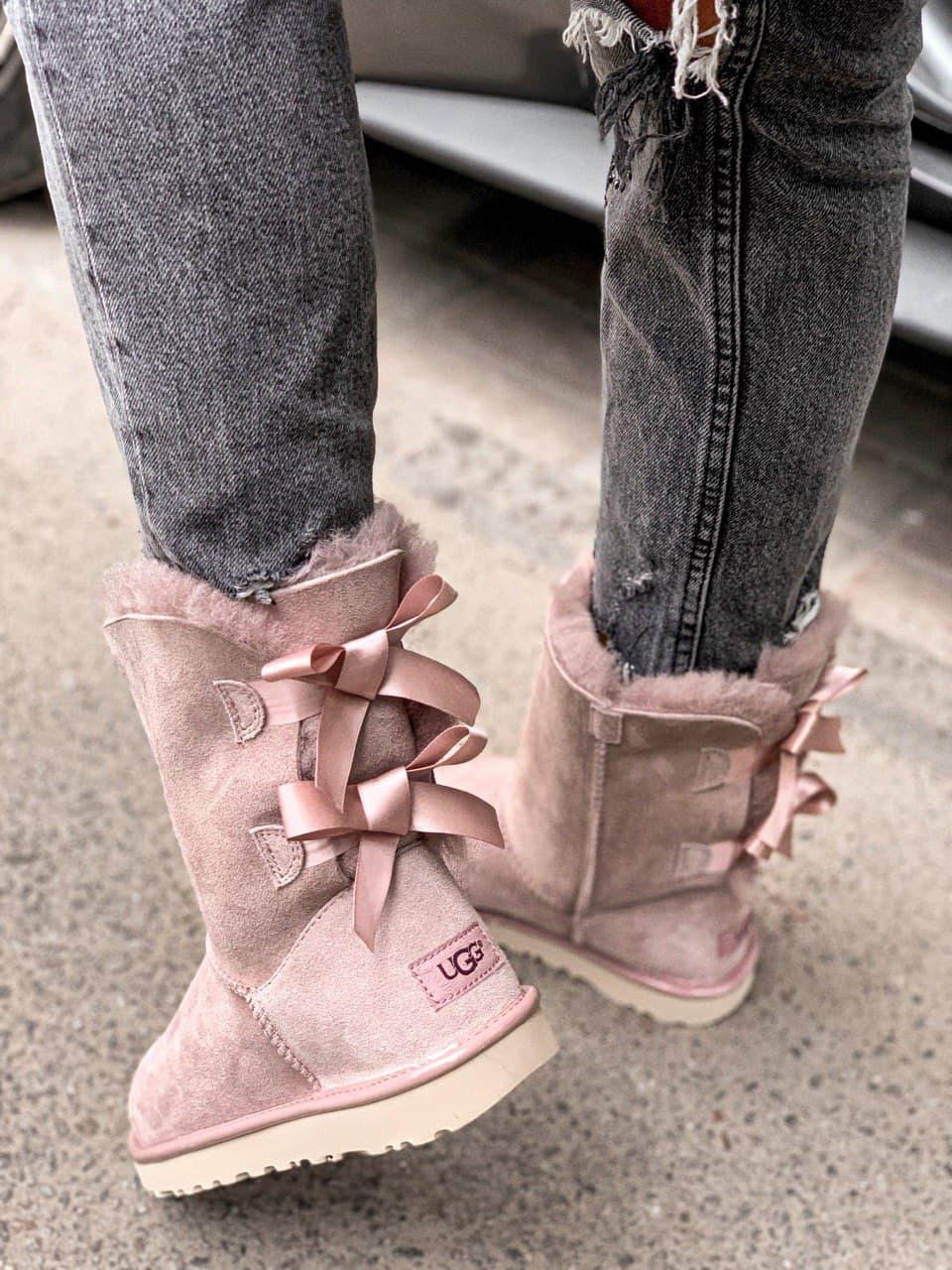UGG Bailey Bow 2 Boot Pink Crystal