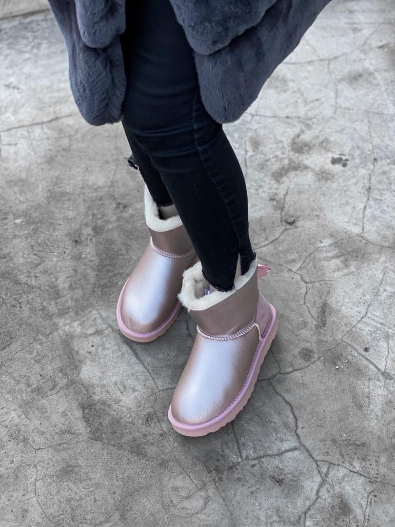 UGG Bailey Bow 2 Grey Pink
