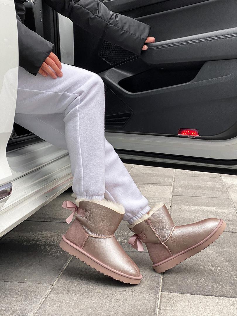 UGG Bailey Bow 2 Grey Pink