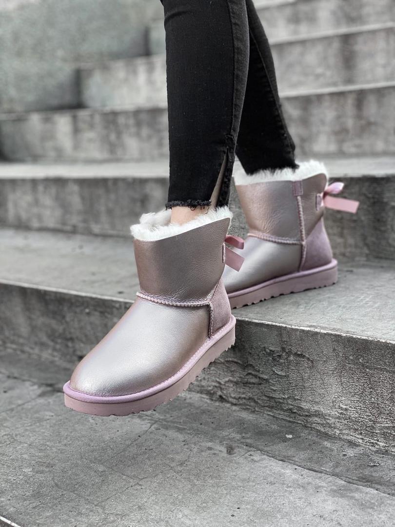 UGG Bailey Bow 2 Grey Pink