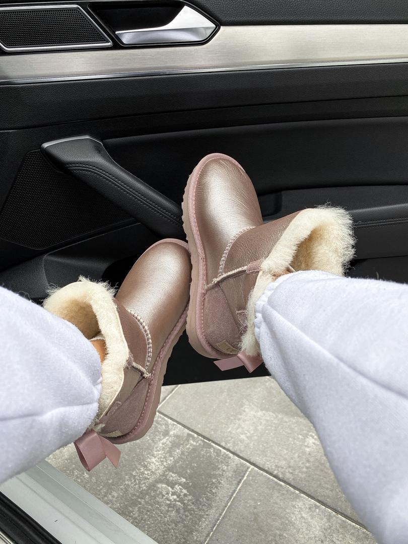UGG Bailey Bow 2 Grey Pink