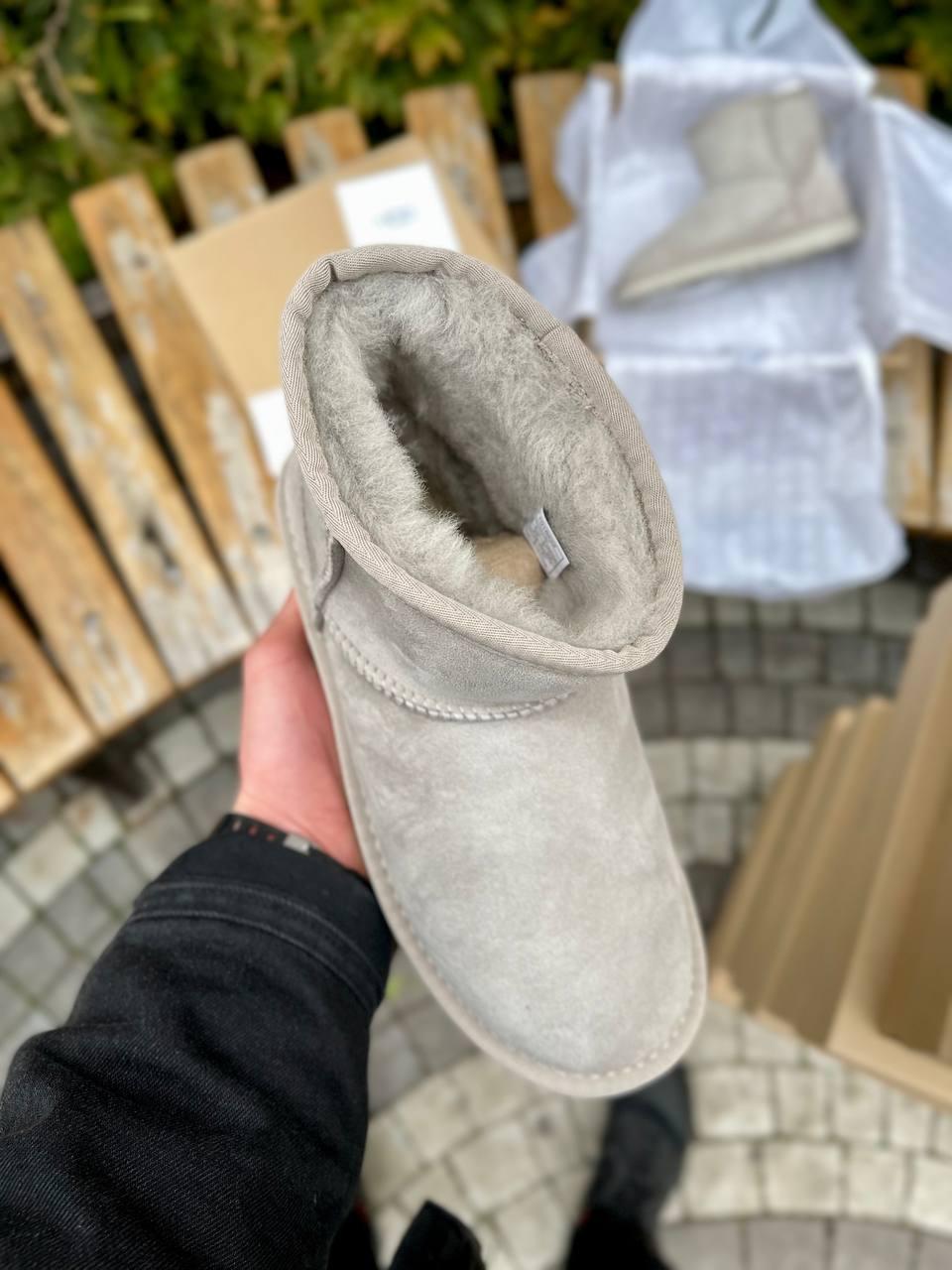 Ugg Classic Mini Light Grey Suede