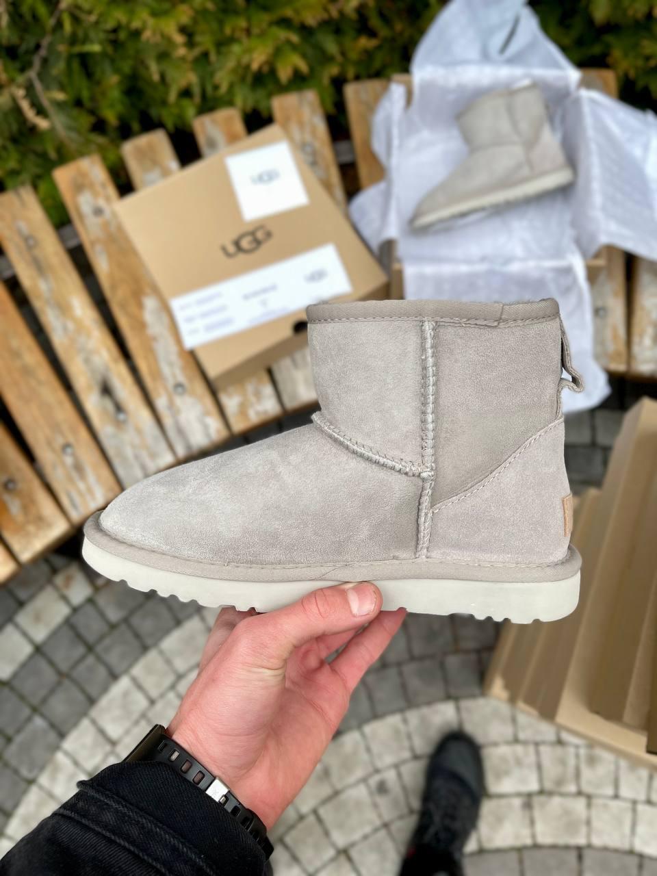 Ugg Classic Mini Light Grey Suede