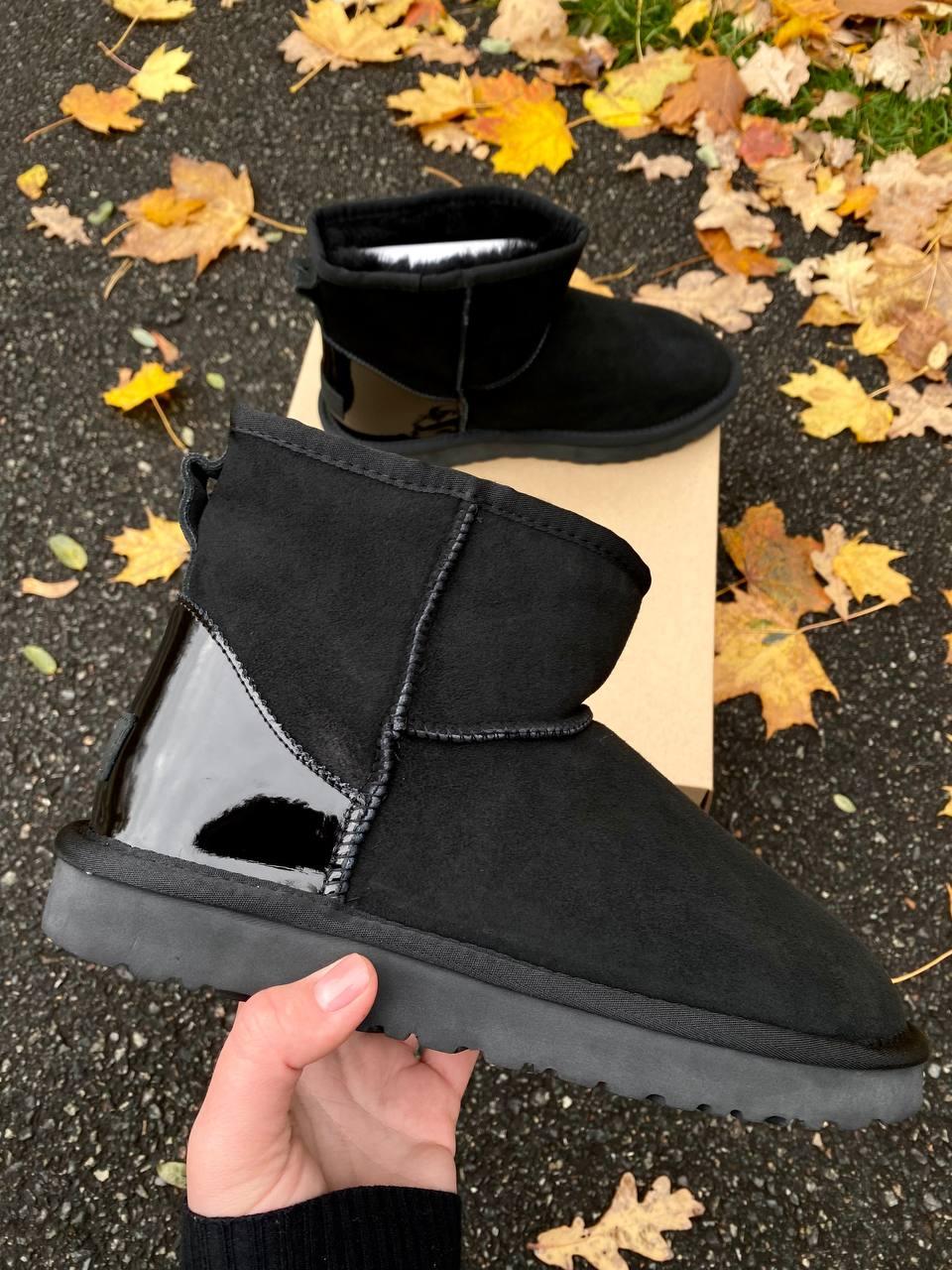 Ugg Black Metallic Suede