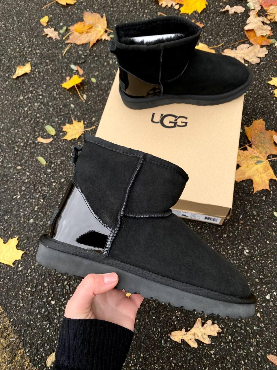 Ugg Black Metallic Suede