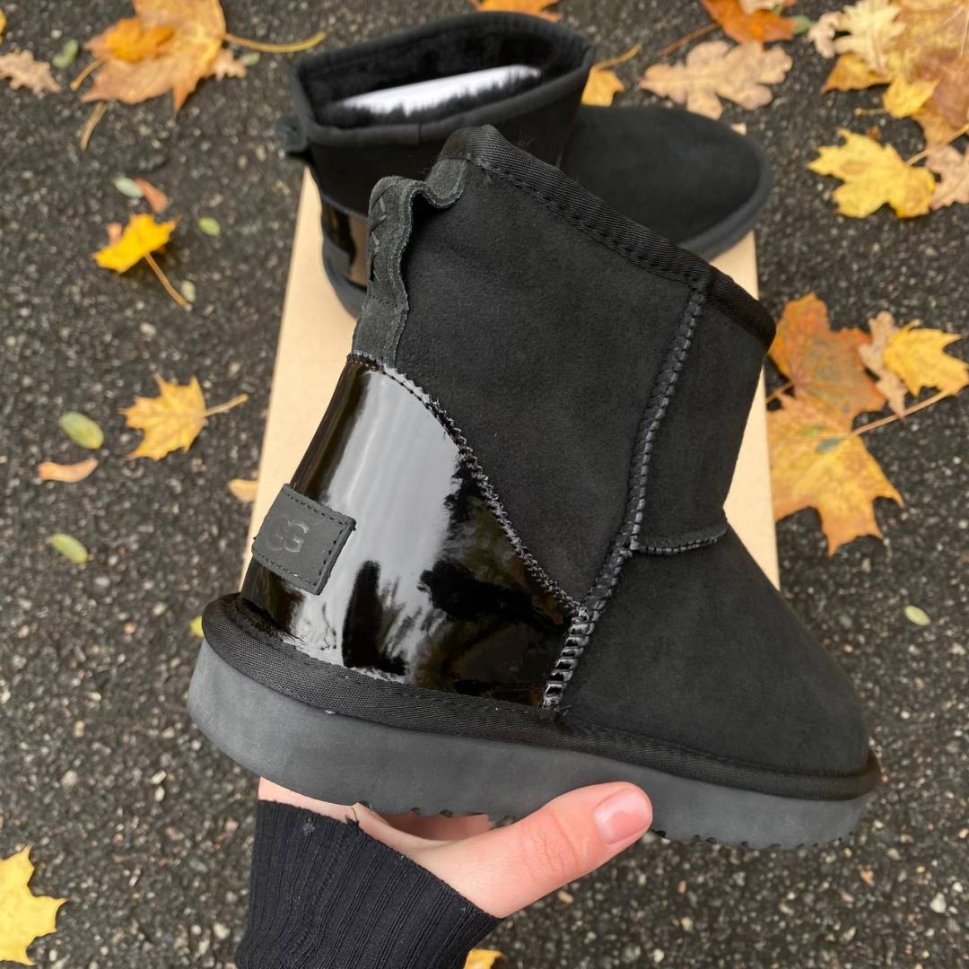 Ugg Black Metallic Suede