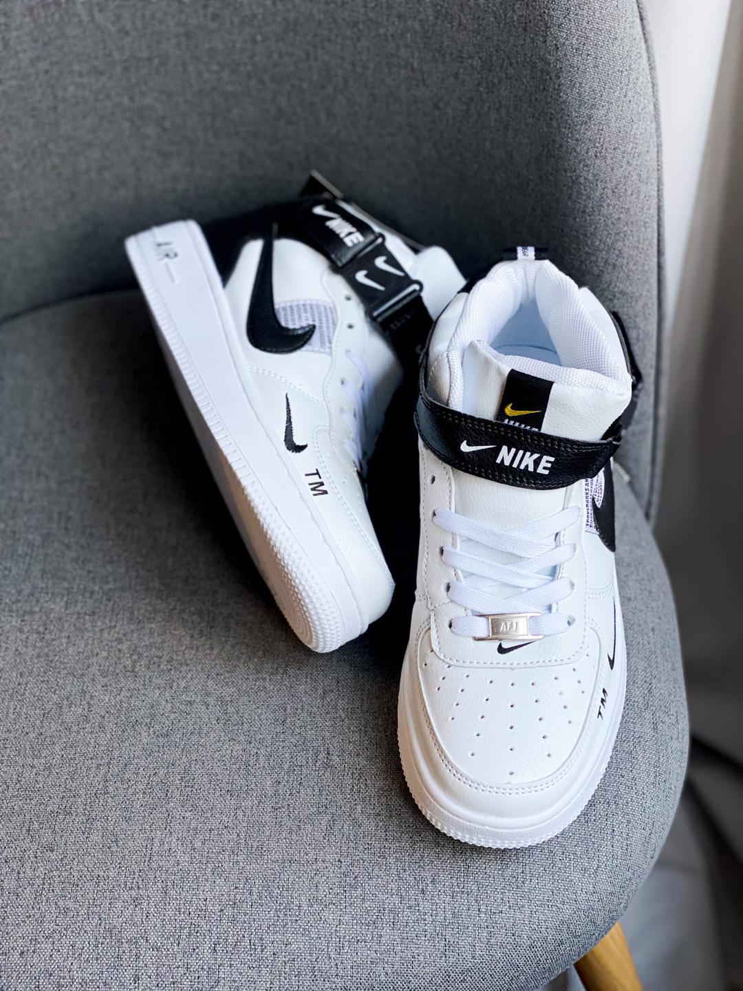 Nike Air Force 1 High Black White TM