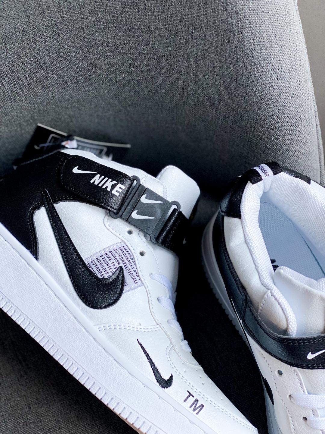 Nike Air Force 1 High Black White TM