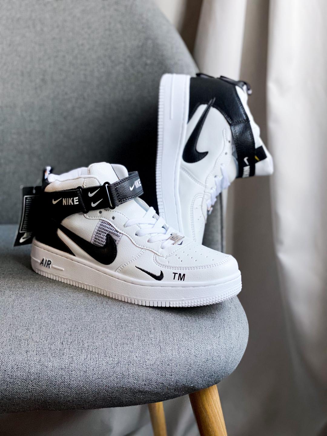 Nike Air Force 1 High Black White TM