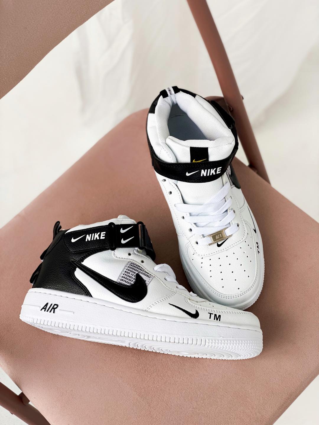 Nike Air Force 1 High Black White TM
