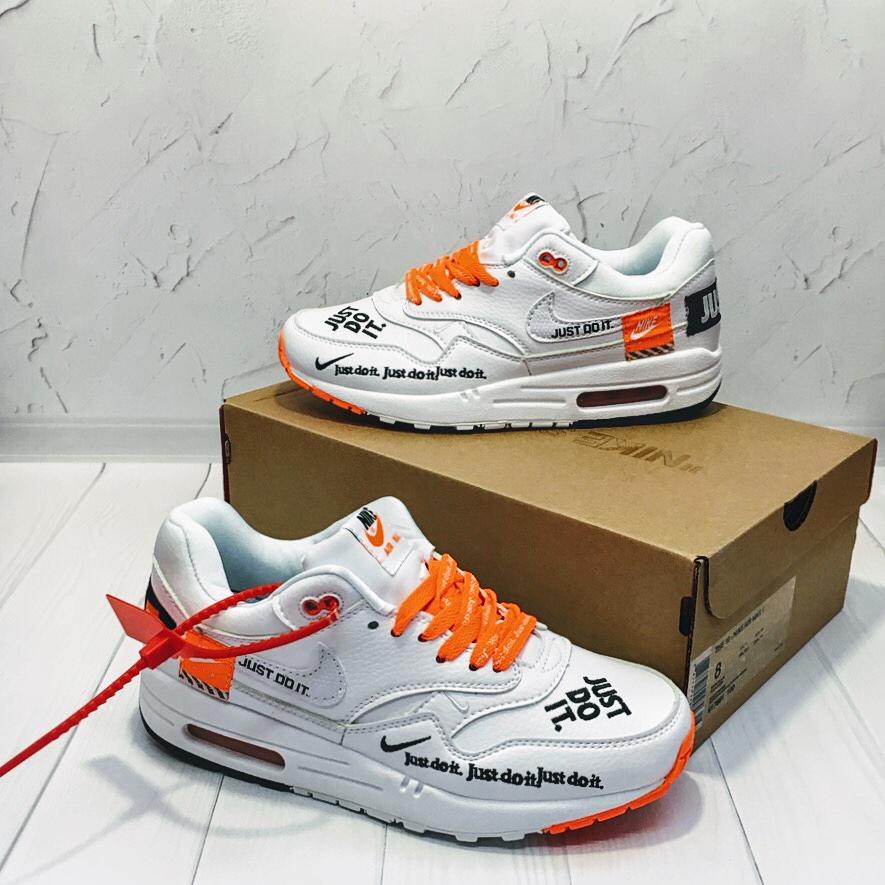 Nike Air Max 87 Just DO IT White Orange