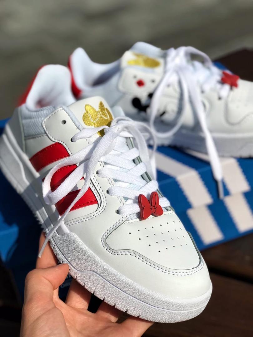 Adidas NEO Disney White Red Yellow Logo