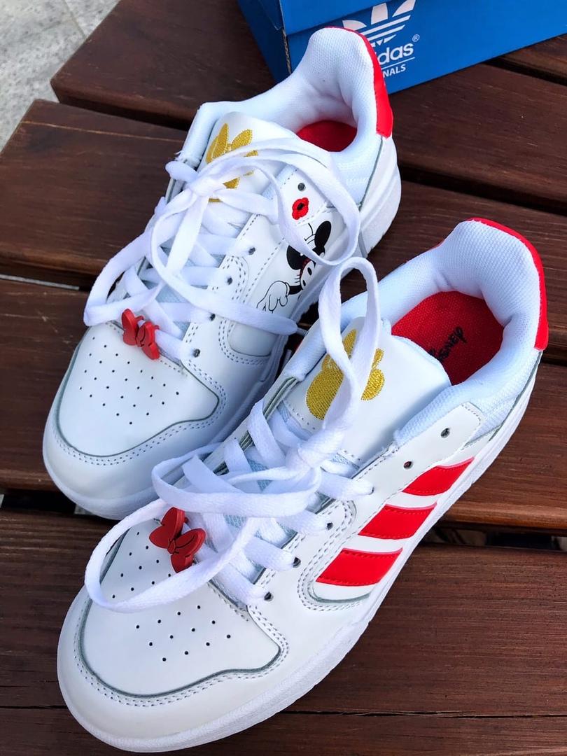 Adidas NEO Disney White Red Yellow Logo