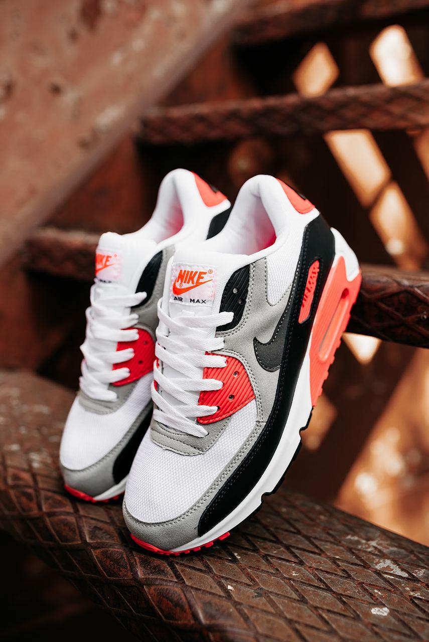 Nike Air Max 90 Black Grey Red 2