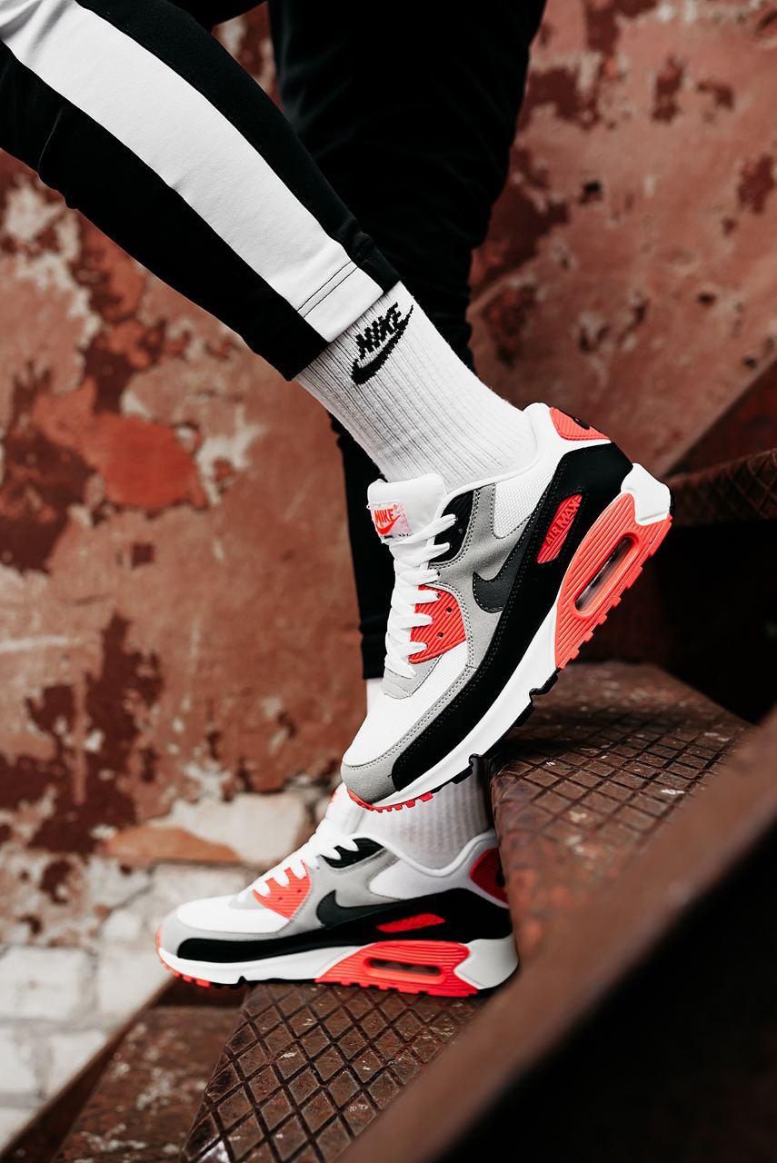 Nike Air Max 90 Black Grey Red 2