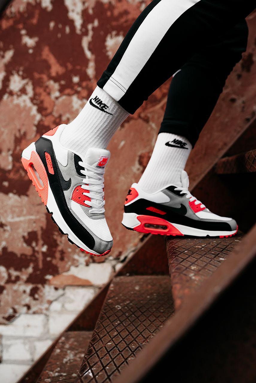 Nike Air Max 90 Black Grey Red 2