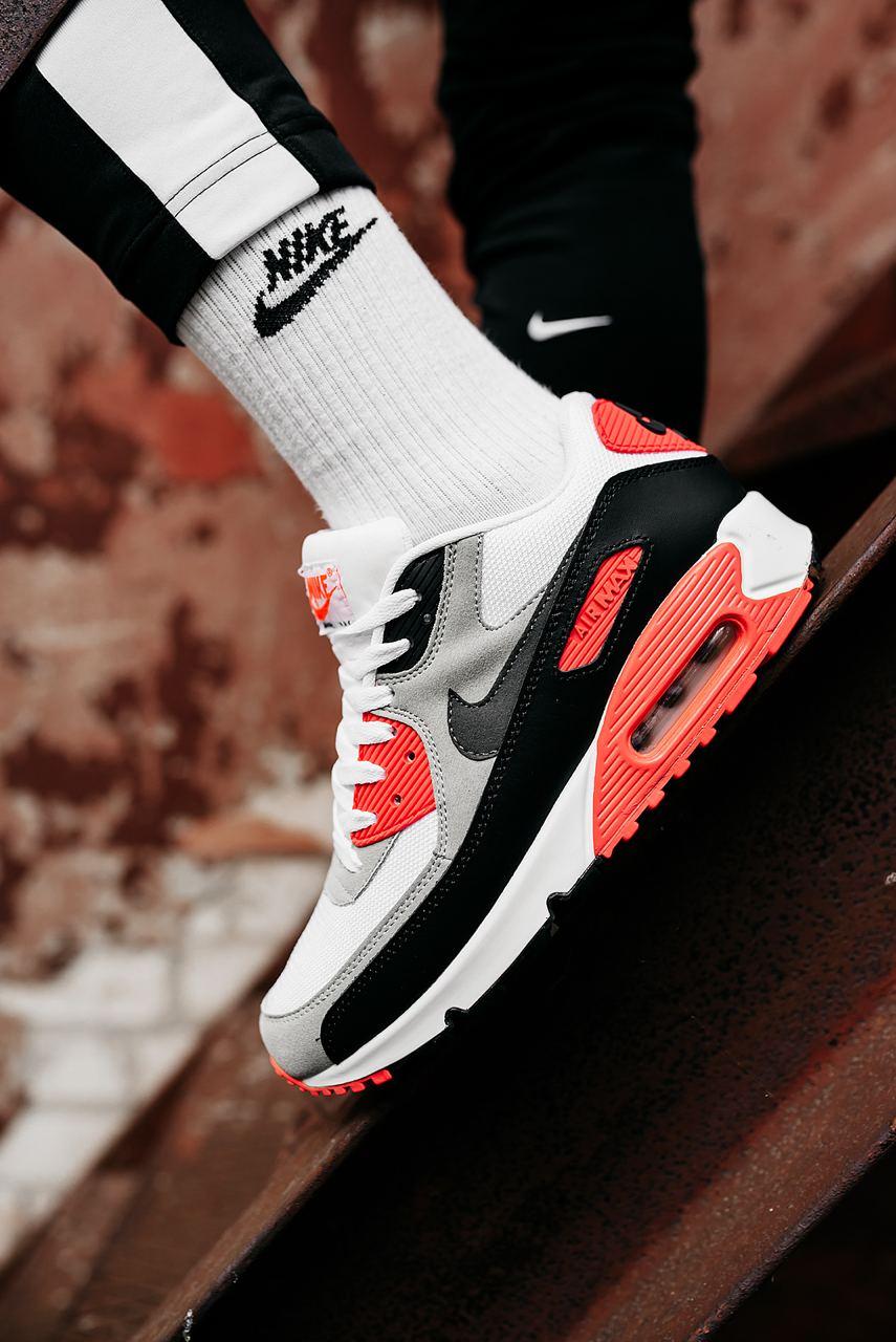 Nike Air Max 90 Black Grey Red 2