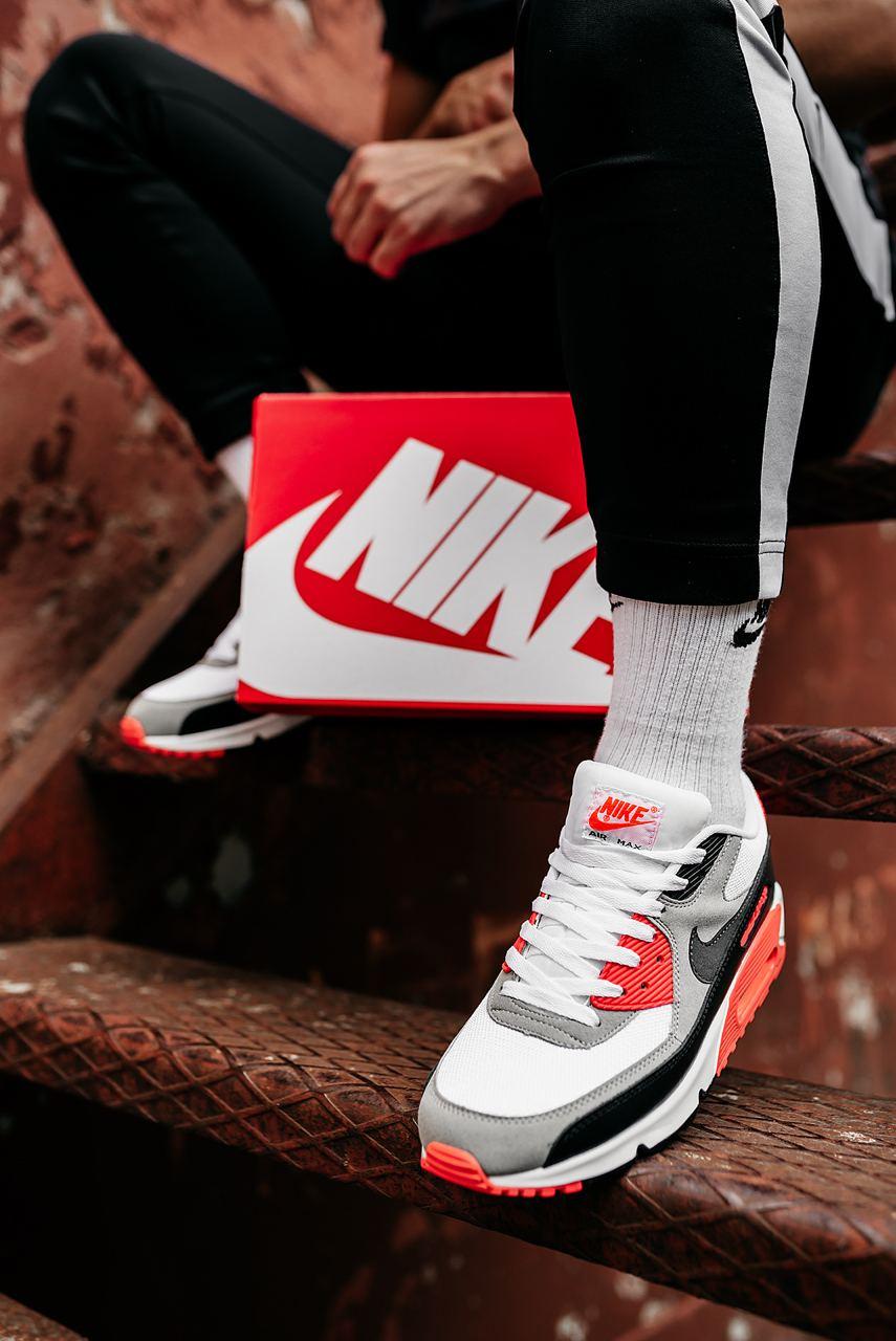 Nike Air Max 90 Black Grey Red 2