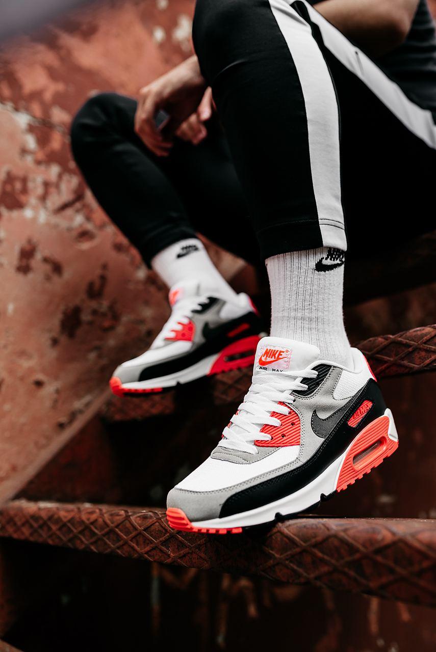 Nike Air Max 90 Black Grey Red 2