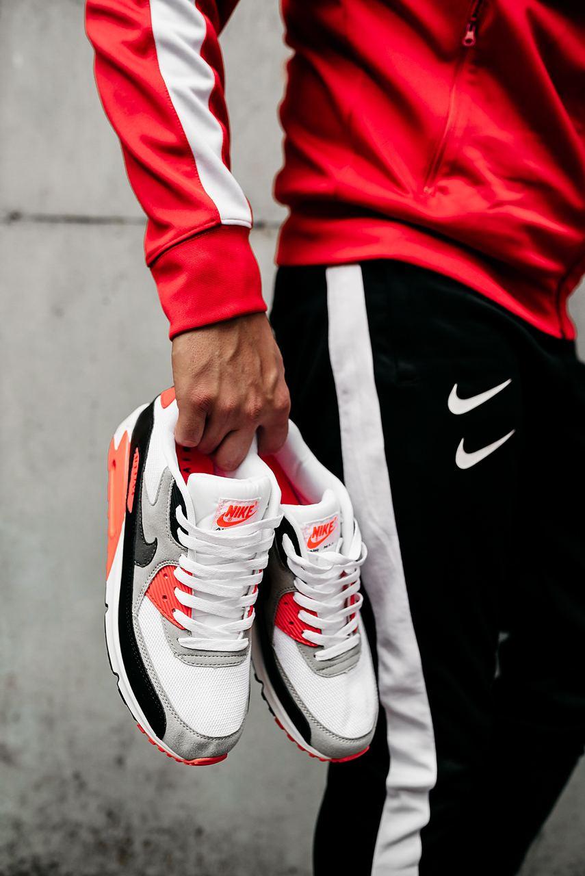 Nike Air Max 90 Black Grey Red 2