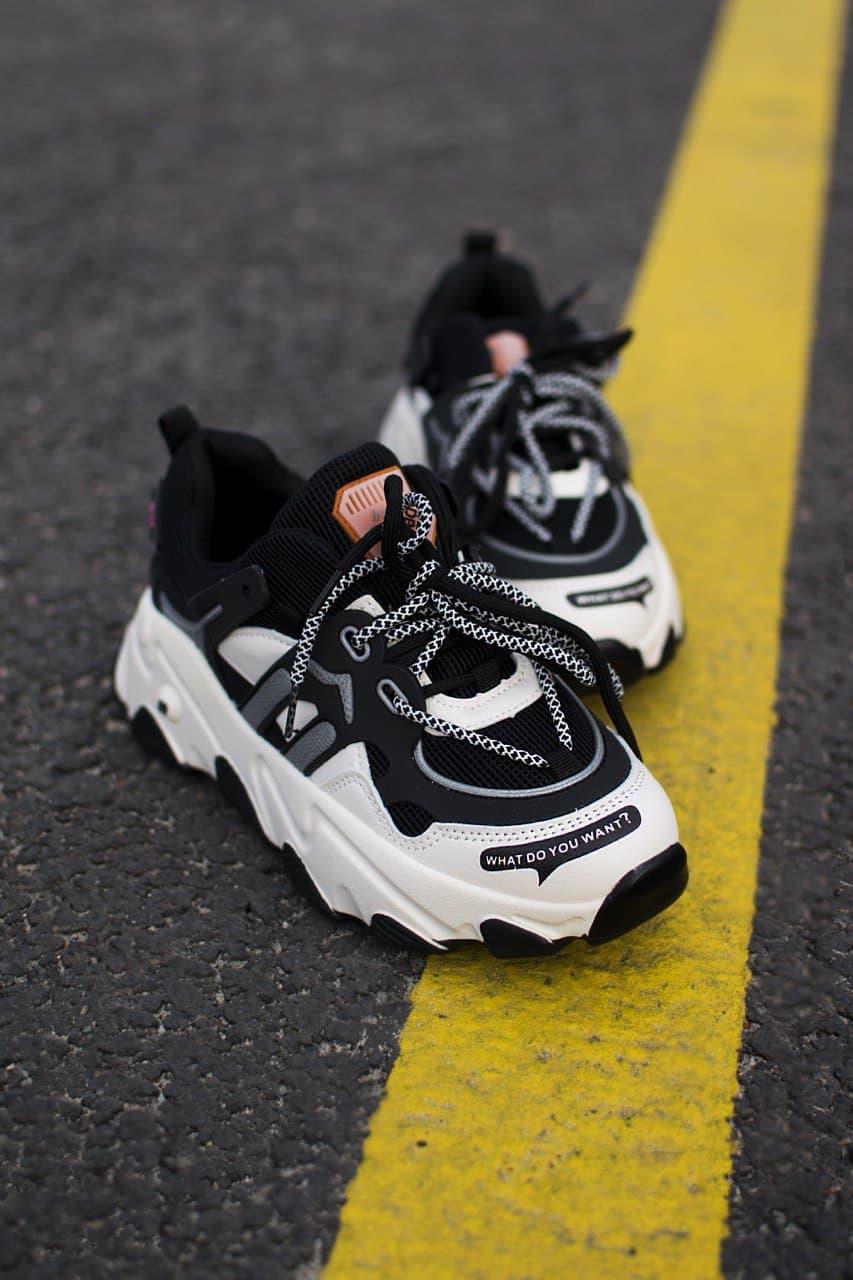 No Brand Shoes White Black 1