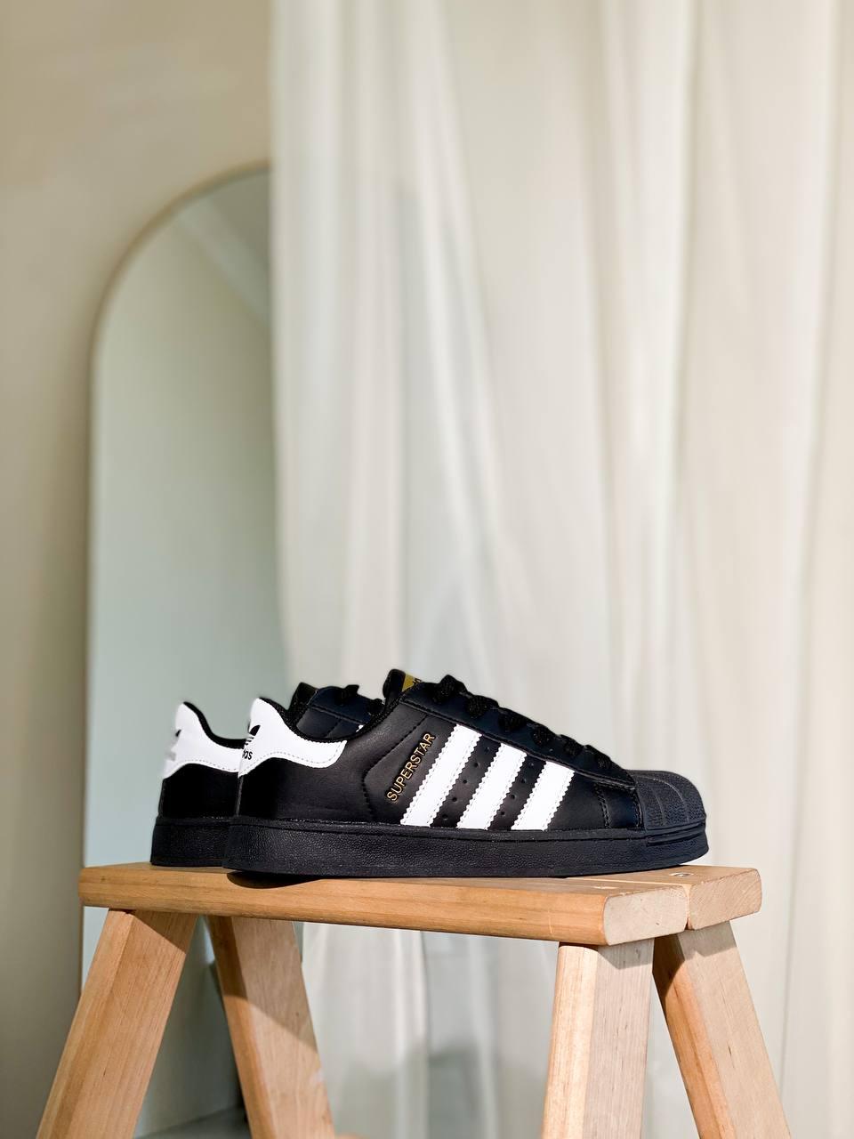 Adidas Superstar White Black 1