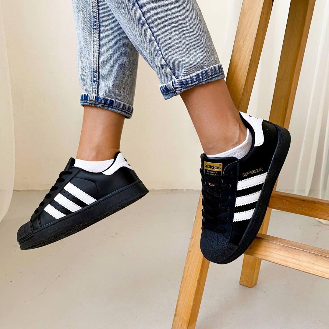 Adidas Superstar White Black 1