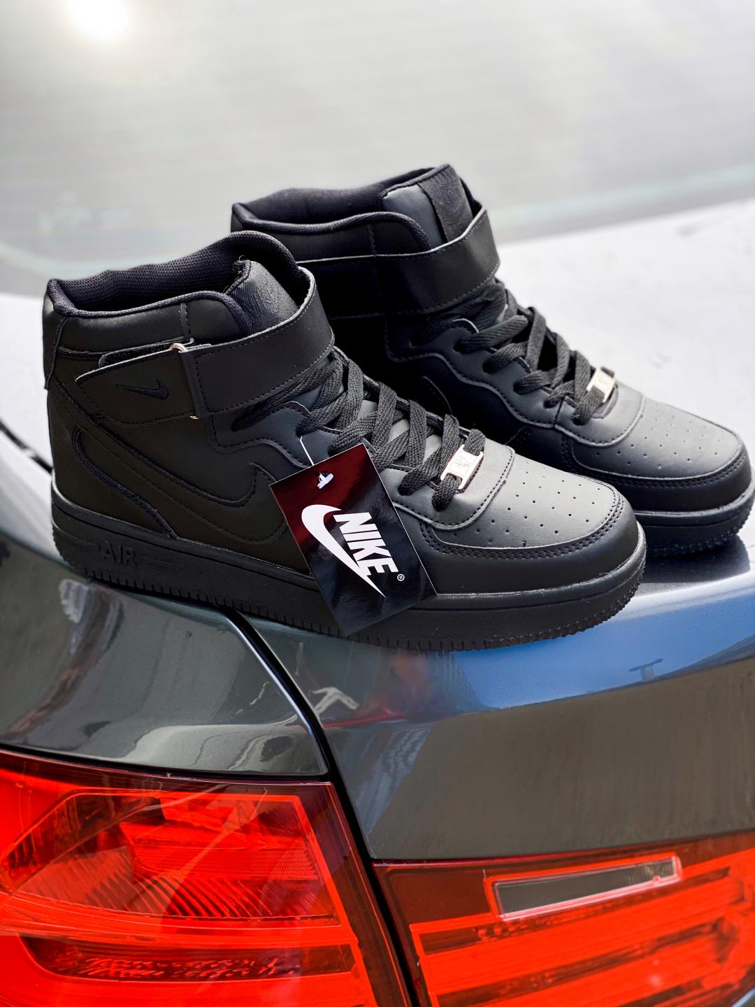 Nike Air Force 1 High Black White Logo