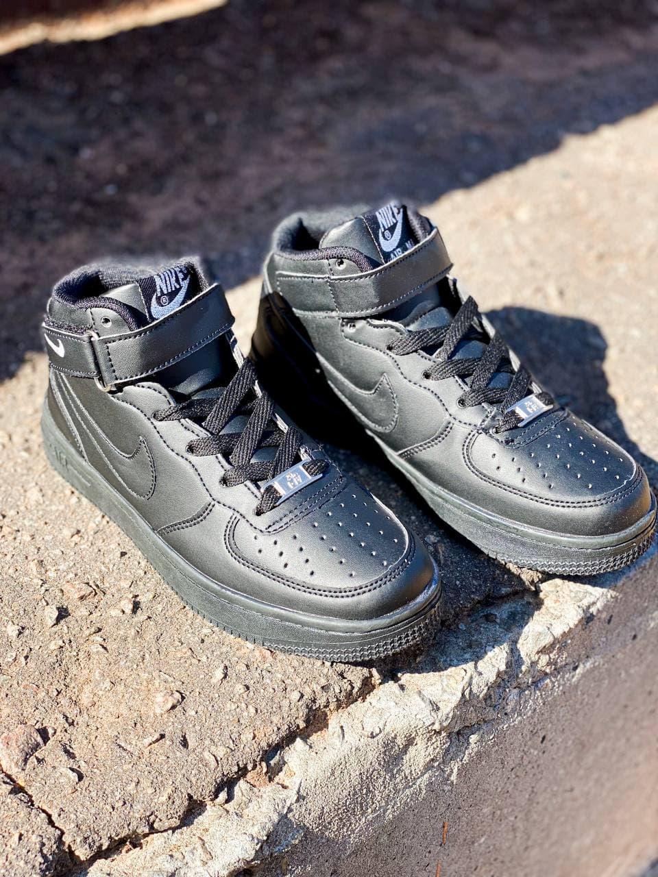 Nike Air Force 1 High Black White Logo