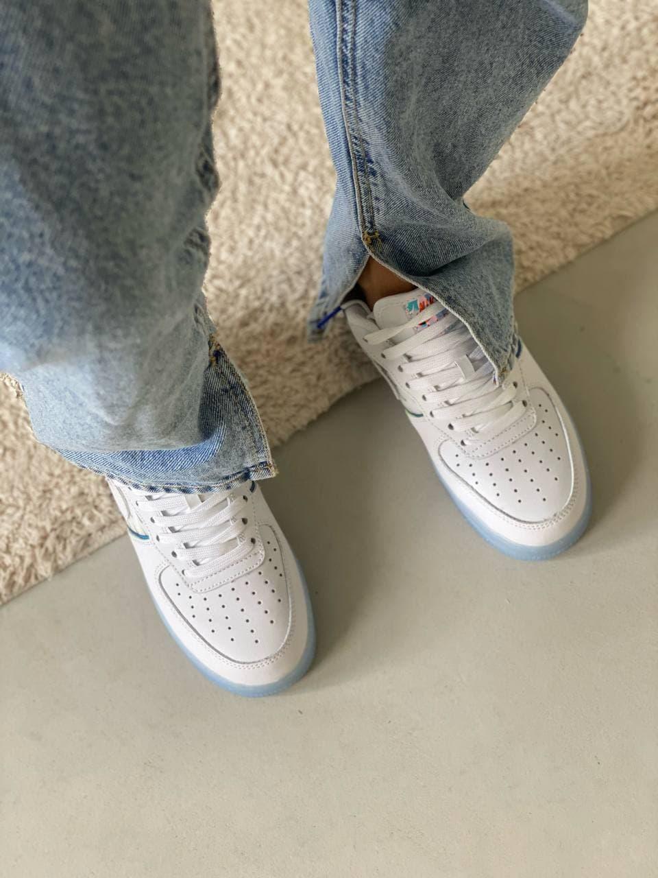 Nike Air Force 1 White Blue More NIKE