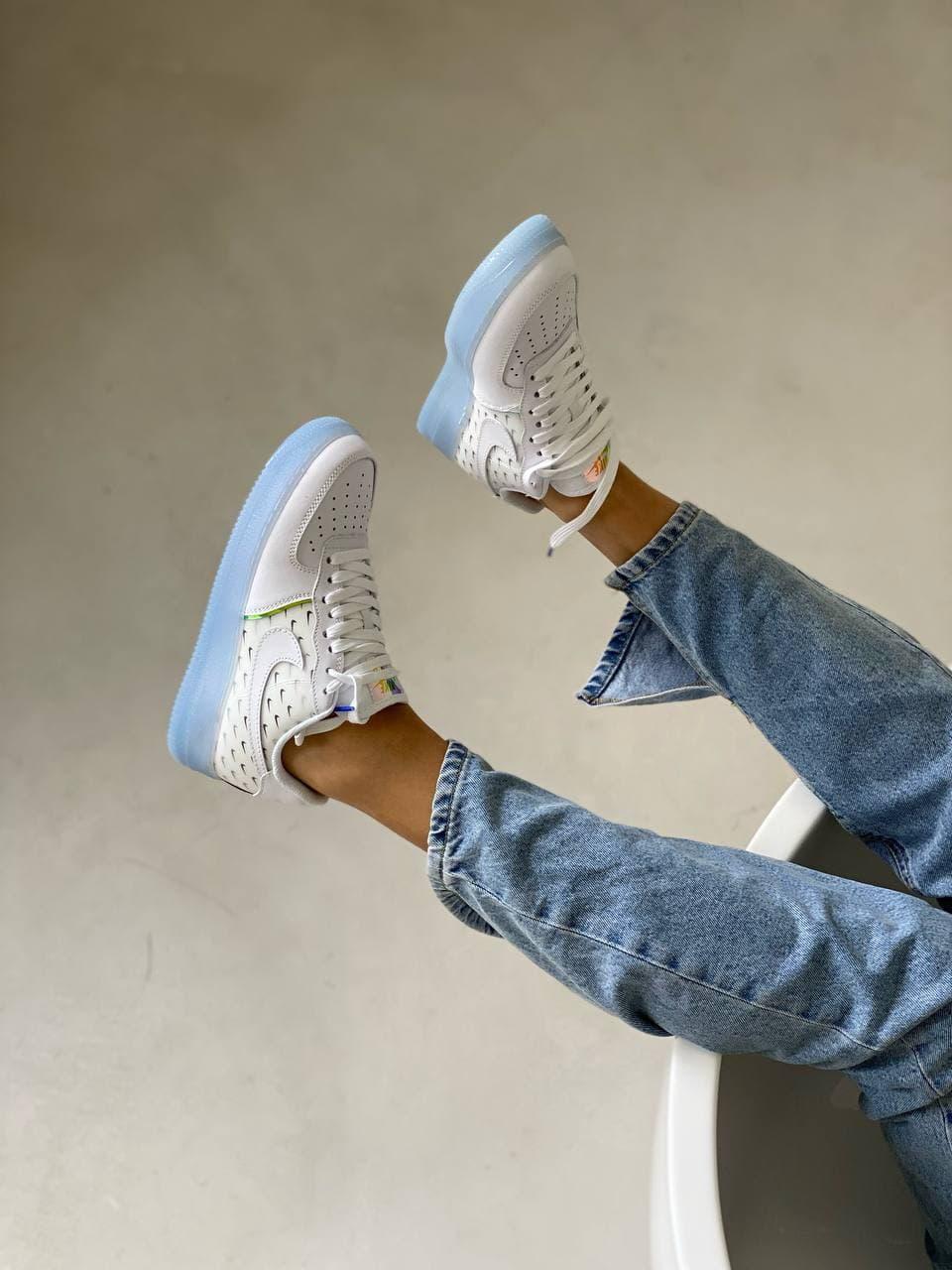 Nike Air Force 1 White Blue More NIKE