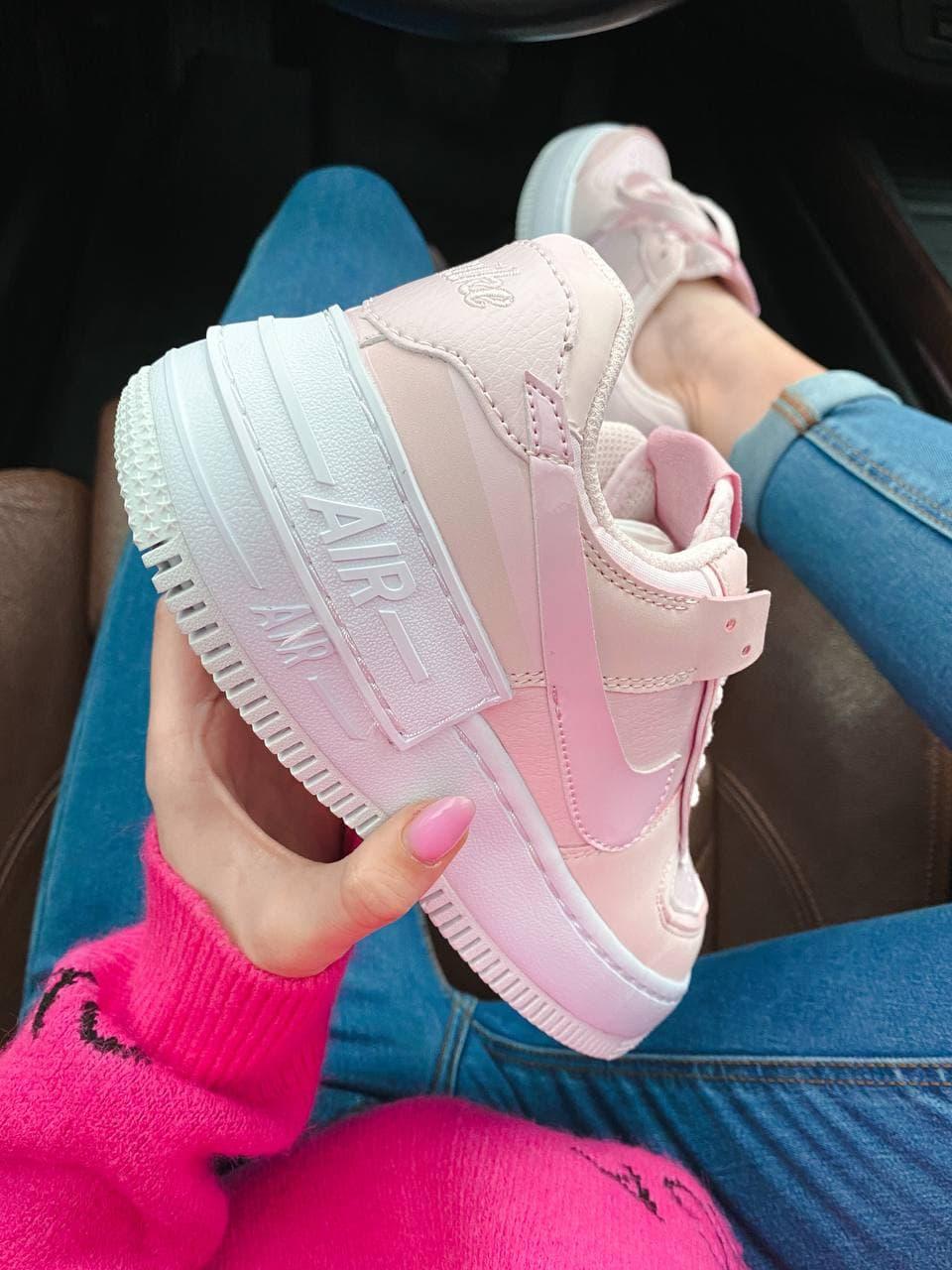 Nike Air Force 1 SHADOW Pink White 4
