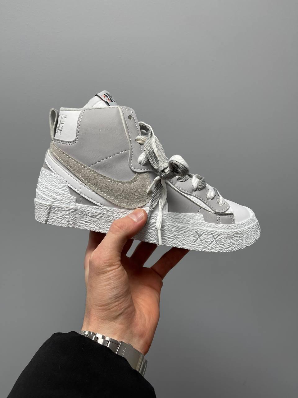 Nike Blazer Mid x Sacai Grey White v2