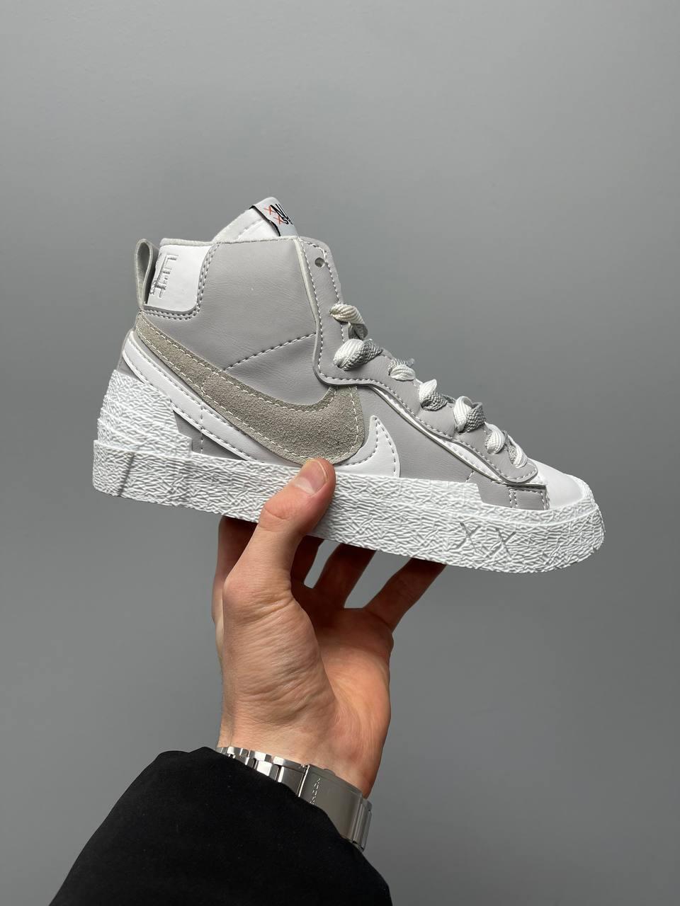 Nike Blazer Mid x Sacai Grey White v2